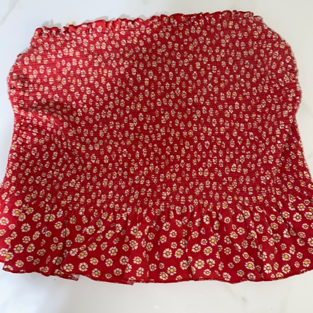 Flora tube top